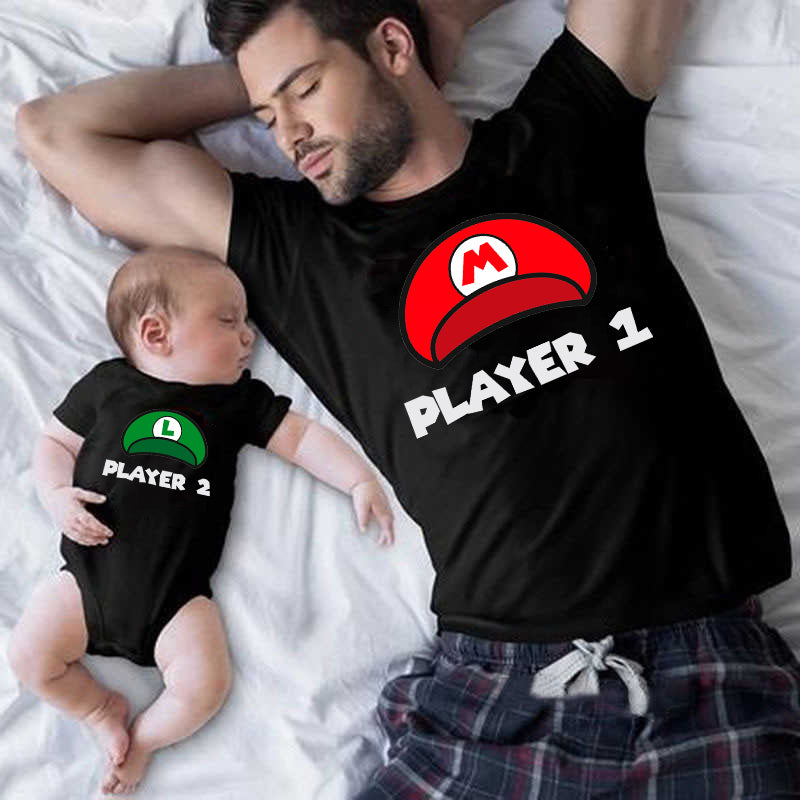 Playera "Player 1 y Player 2"