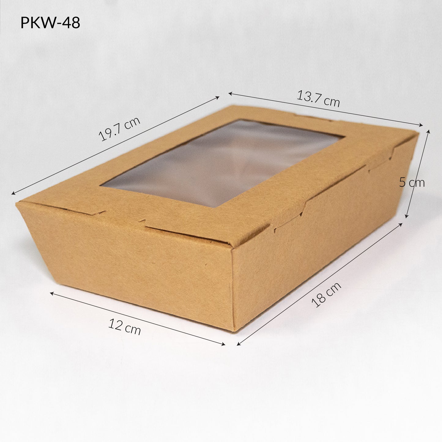 Caja de Cartón Bio Kraft PKW-48 48oz.