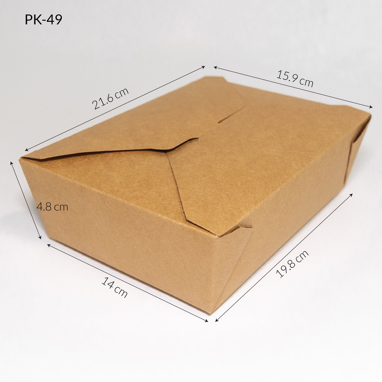 Caja de papel Bio Kraft PK-49 49oz.